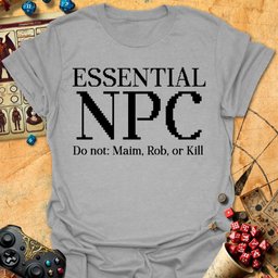 Essential NPC Tee Gift For Tabletop Gamer