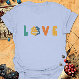 Love Dice Tee Gift For Tabletop Gamer