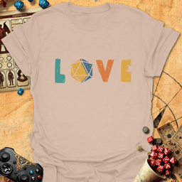 Love Dice Tee Gift For Tabletop Gamer