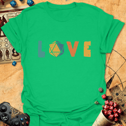 Love Dice Tee Gift For Tabletop Gamer
