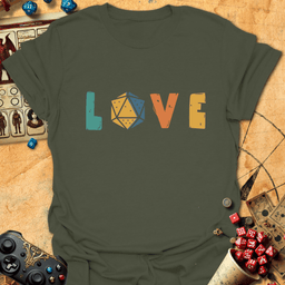 Love Dice Tee Gift For Tabletop Gamer