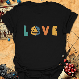 Love Dice Tee Gift For Tabletop Gamer