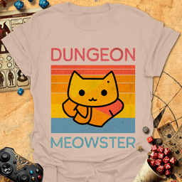 Dungeon Meowster Tee Gift For Tabletop Gamer