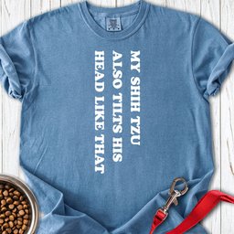 Shih Tzu Tilts His Head Premium Tee Gift For Dog Lover