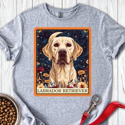 Yellow Labrador Tarot Card T Shirt Gift For Dog Lover
