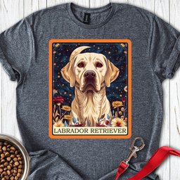 Yellow Labrador Tarot Card T Shirt Gift For Dog Lover