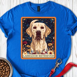 Yellow Labrador Tarot Card T Shirt Gift For Dog Lover