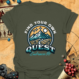 Find Your Quest Tee Gift For Tabletop Gamer