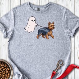 Yorkshire Terrier Ghost Walk T Shirt Gift For Dog Lover