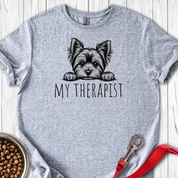 Yorkshire Terrier My Therapist T Shirt Gift For Dog Lover