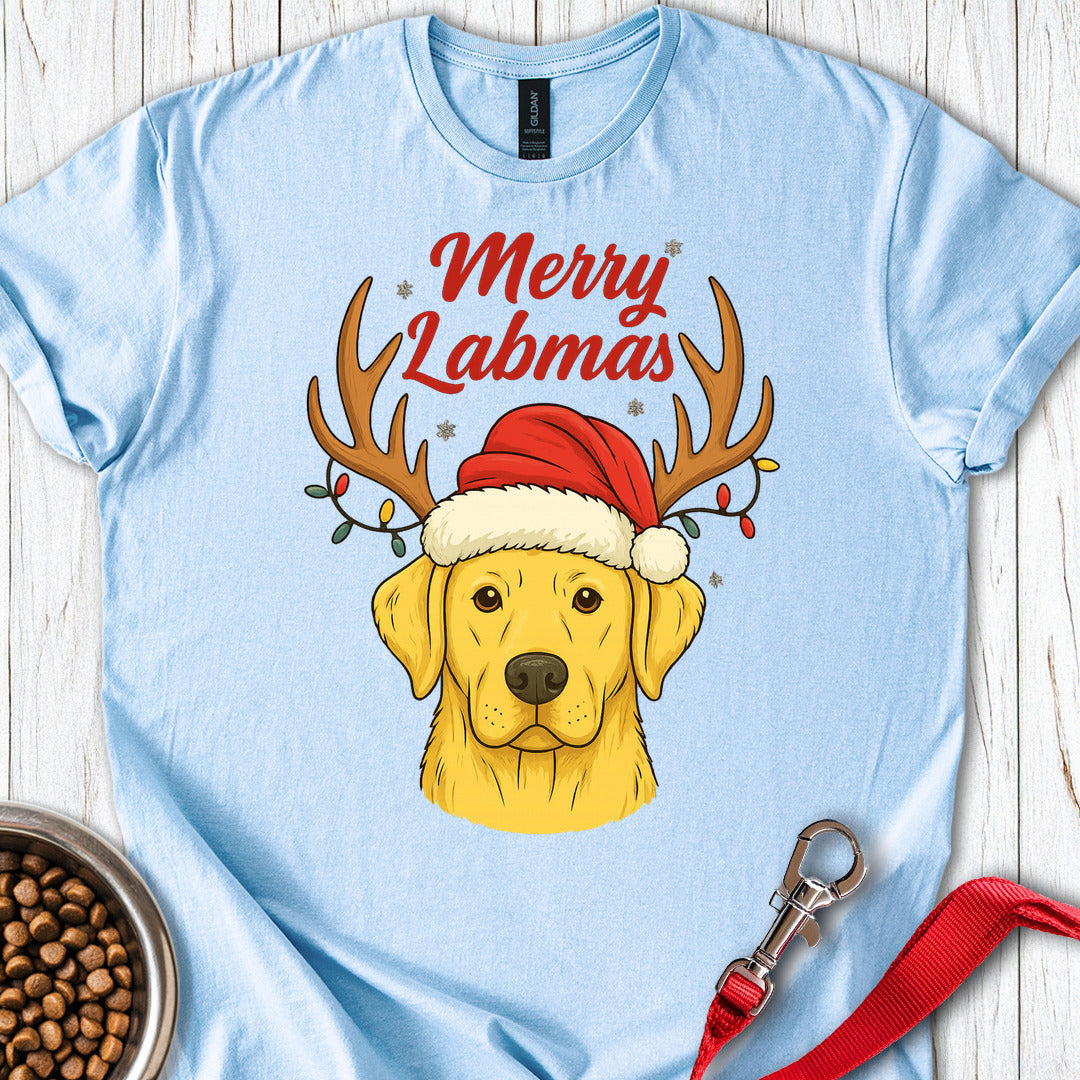 Yellow Labrador Christmas T Shirt Gift For Dog Lover