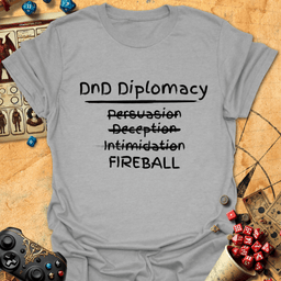 DND Diplomacy Tee Gift For Tabletop Gamer