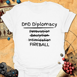 DND Diplomacy Tee Gift For Tabletop Gamer