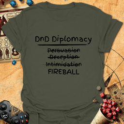 DND Diplomacy Tee Gift For Tabletop Gamer