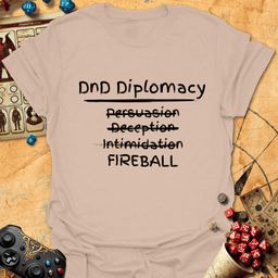 DND Diplomacy Tee Gift For Tabletop Gamer