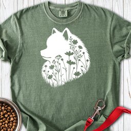 Pomeranian Flowers Premium Tee Gift For Dog Lover