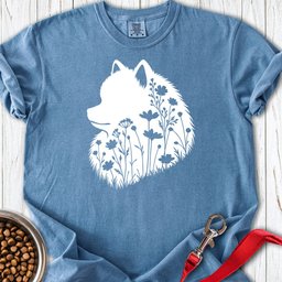 Pomeranian Flowers Premium Tee Gift For Dog Lover
