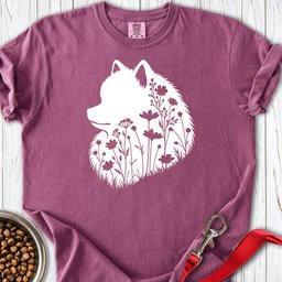 Pomeranian Flowers Premium Tee Gift For Dog Lover