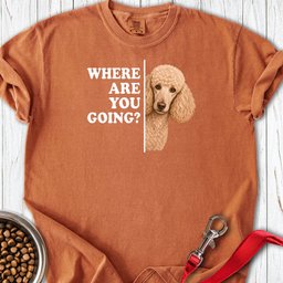 Standard Poodle Where Are You Going Apricot Premium Tee Gift For Dog Lover