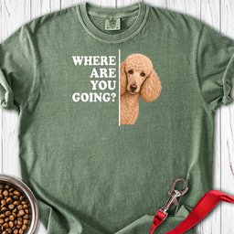 Standard Poodle Where Are You Going Apricot Premium Tee Gift For Dog Lover