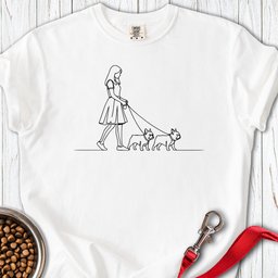 Walking French Bulldogs Premium Tee Gift For Dog Lover