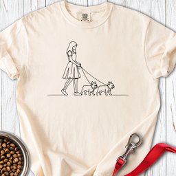 Walking French Bulldogs Premium Tee Gift For Dog Lover