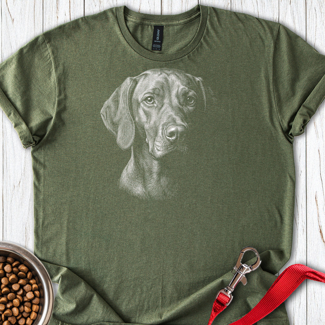 Vizsla Engraved T Shirt Gift For Dog Lover