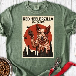 Red Heelerzilla Premium Tee Gift For Dog Lover