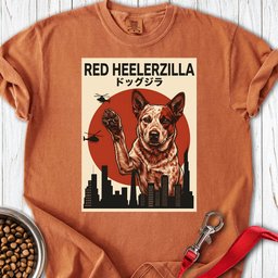 Red Heelerzilla Premium Tee Gift For Dog Lover