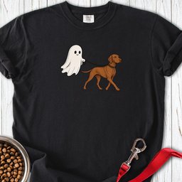 Vizsla Ghost Halloween Premium Tee Gift For Dog Lover