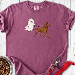 Vizsla Ghost Halloween Premium Tee Gift For Dog Lover