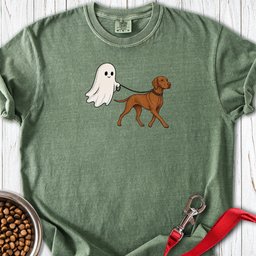 Vizsla Ghost Halloween Premium Tee Gift For Dog Lover