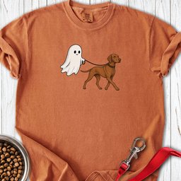 Vizsla Ghost Halloween Premium Tee Gift For Dog Lover