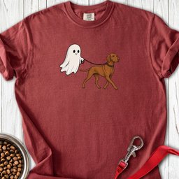 Vizsla Ghost Halloween Premium Tee Gift For Dog Lover