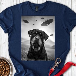 Rottweiler Ufo T Shirt Gift For Dog Lover