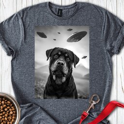 Rottweiler Ufo T Shirt Gift For Dog Lover