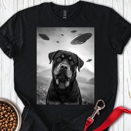 Rottweiler Ufo T Shirt Gift For Dog Lover