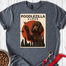 Standard Poodle Poodlezilla Chocolate T Shirt Gift For Dog Lover