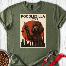 Standard Poodle Poodlezilla Chocolate T Shirt Gift For Dog Lover