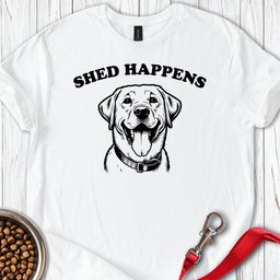 Shed Happens Labrador T Shirt Gift For Dog Lover