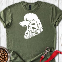 Standard Poodle Flowers 2 T Shirt Gift For Dog Lover