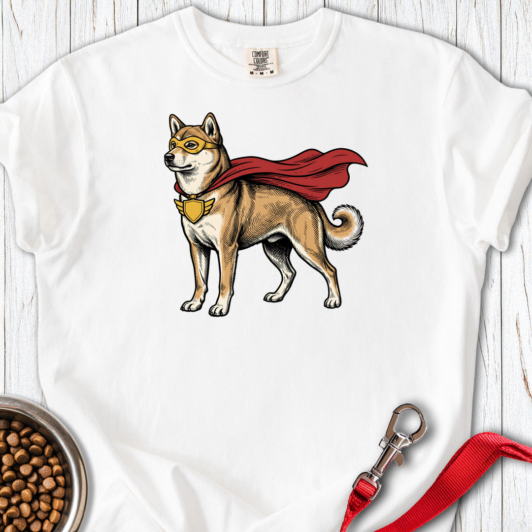 Shiba Inu Superhero Premium Tee Gift For Dog Lover