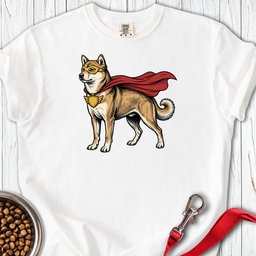 Shiba Inu Superhero Premium Tee Gift For Dog Lover