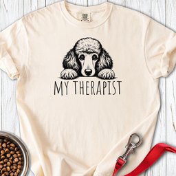 Standard Poodle My Therapist 2 Premium Tee Gift For Dog Lover
