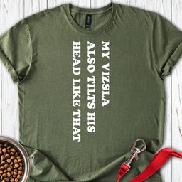 Vizsla Tilt His Head T Shirt Gift For Dog Lover