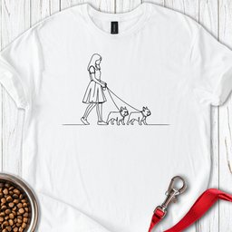 Walking French Bulldogs T Shirt Gift For Dog Lover