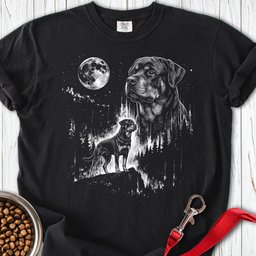 Rottweiler Moonlight Premium Tee Gift For Dog Lover