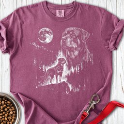 Rottweiler Moonlight Premium Tee Gift For Dog Lover