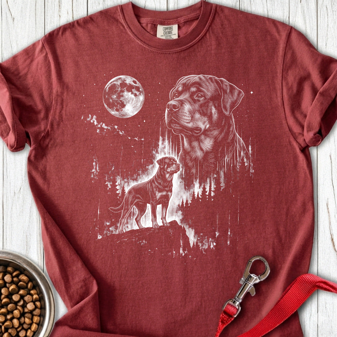 Rottweiler Moonlight Premium Tee Gift For Dog Lover