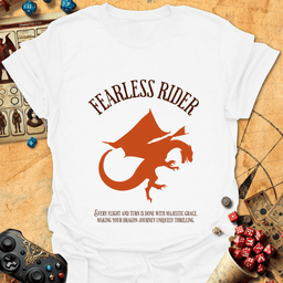 Fearless Rider Tee Gift For Tabletop Gamer